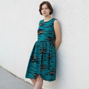 NWOT Handmade African Print Dress, See Measurements‎ For Size